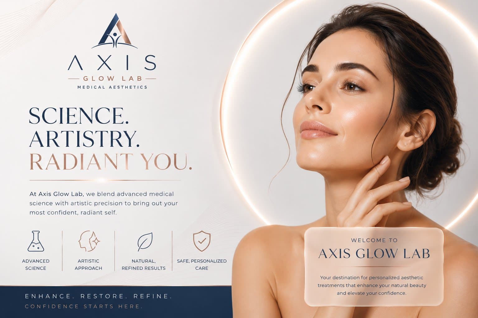 Axis Glow Lab — Science. Artistry. Radiant You.